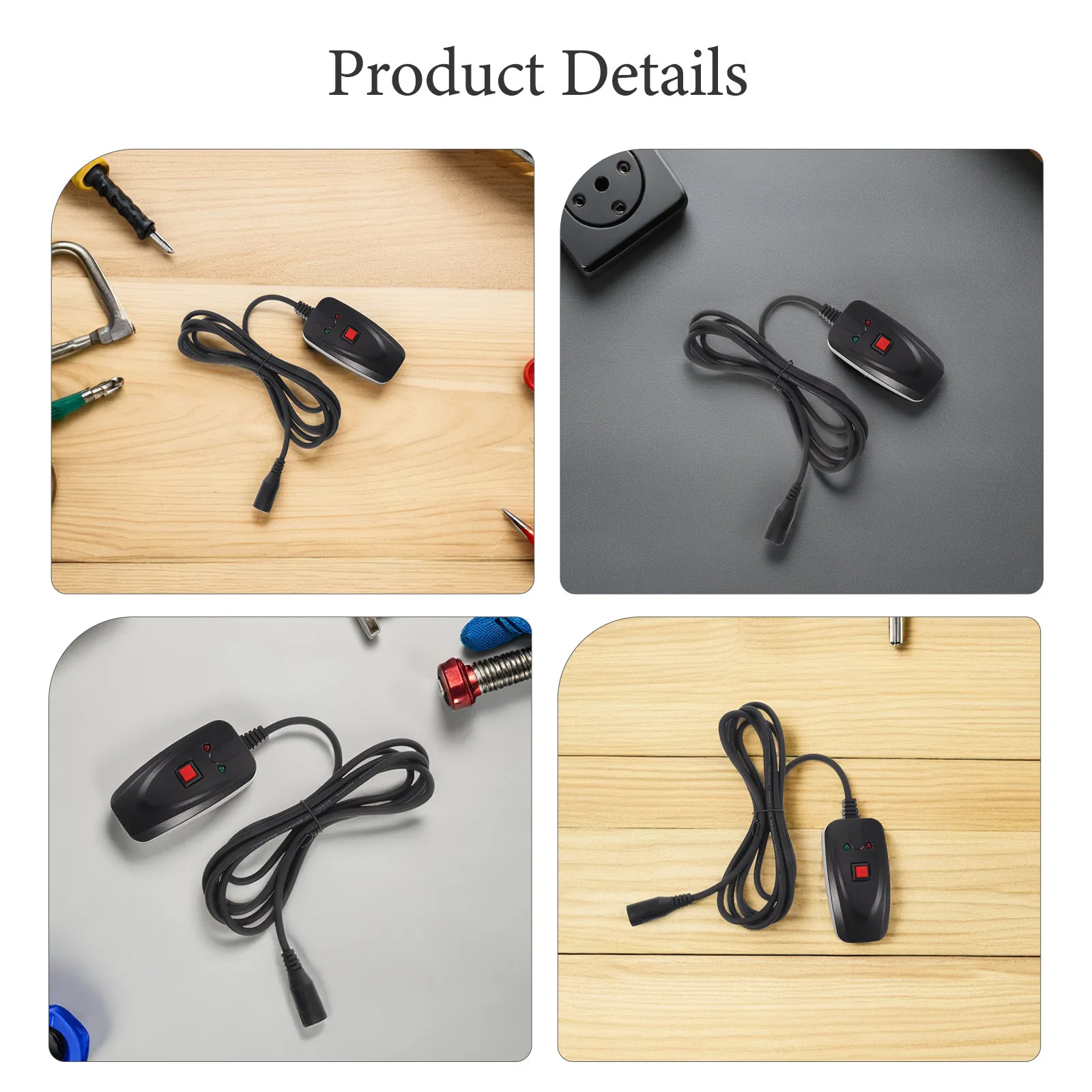 2 Pcs Stage Light Controller Fog Machine Round Plug Remote Wired Line Signal Device Black 3-hole for Machines Djs