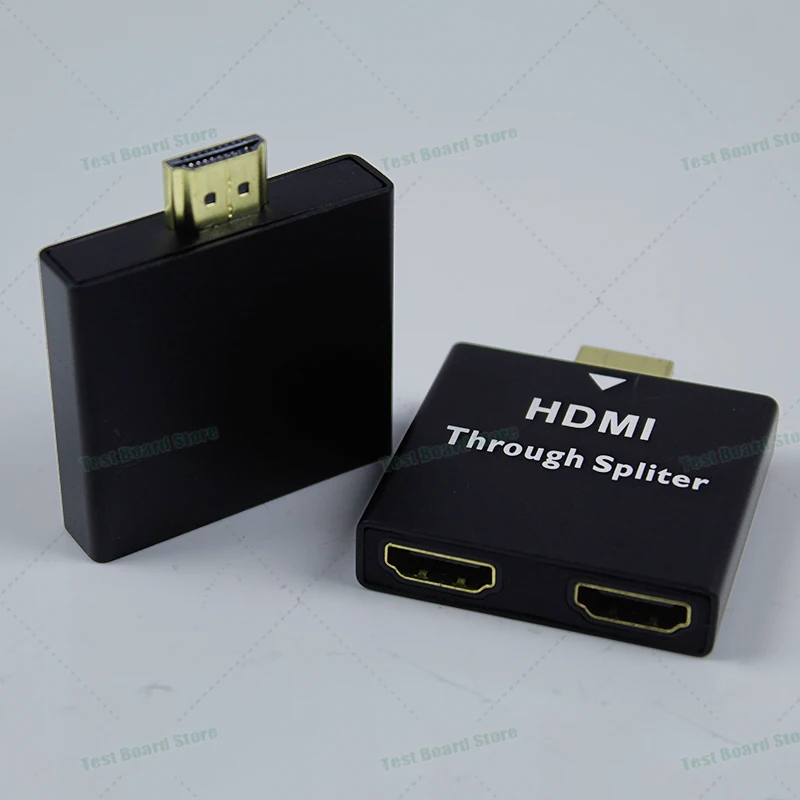 1Piece HDIM dual female HDMI adapter 1080P HD splitter 1 in 2 out HDMI ports for projectors/laptops/PC/gaming consoles