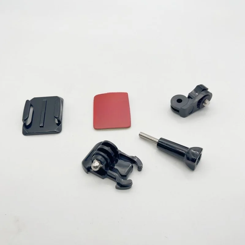 Klebeaufkleber mit flachem, gebogenem Halterungsset für GoPro Hero 11 10 9 8 DJI Action-Kamera Zubehör Aufkleber-Set – Detail 1