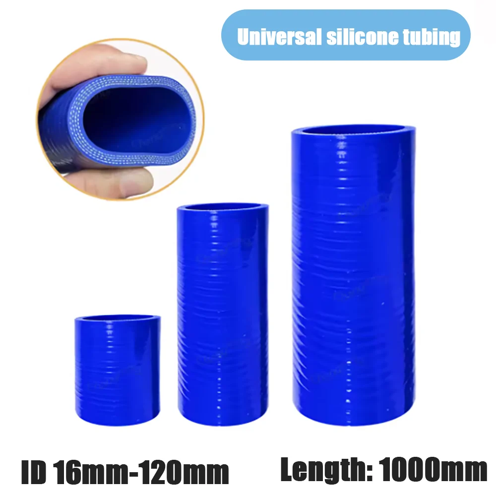 

Blue Universal Straight Silicone Hose ID16-120mm Rubber Joiner Tube For Intercooler Cold Air Intake Pipe Car Turbo Intake Pipe
