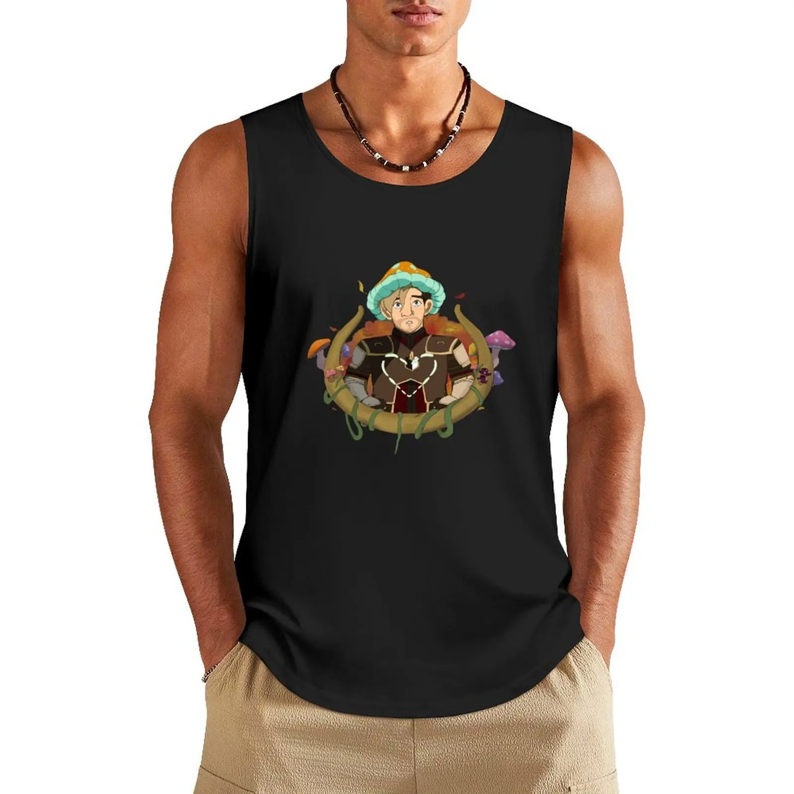 

A Good Man With A Big Heart (Soren) Tank Top singlets for men anime Bodybuilding clothing man Short sleeve