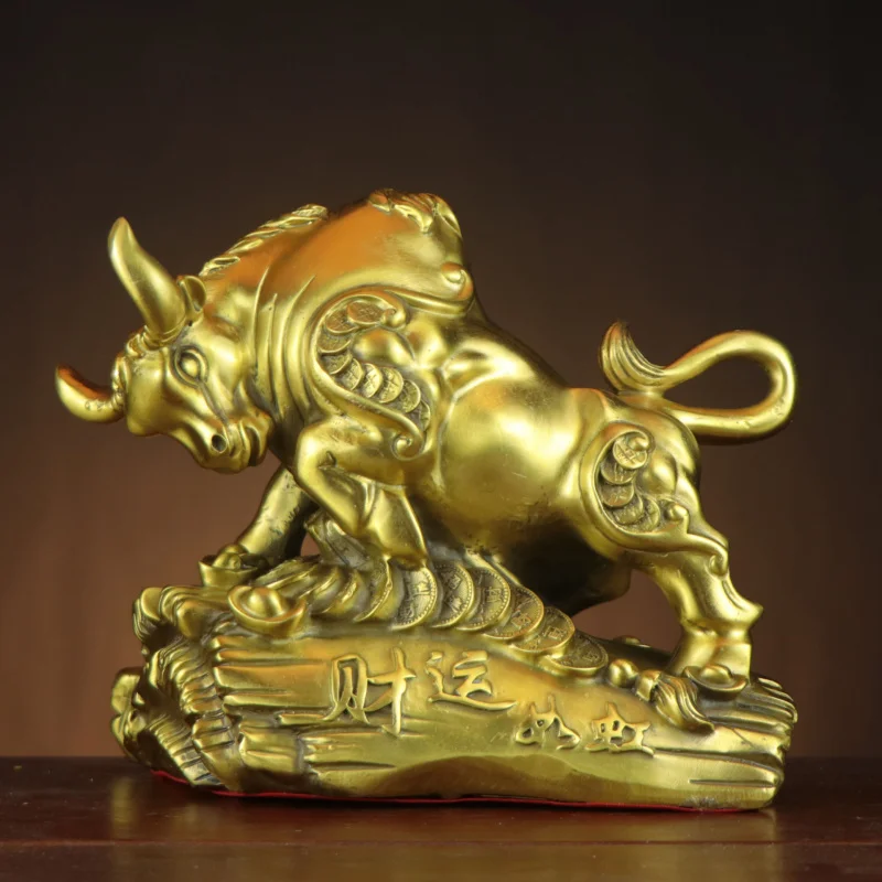 

украшение, изделие ручной работы, бронзовый талисман, приносящий богатство, бык удачи, удача, яркая, как радуга