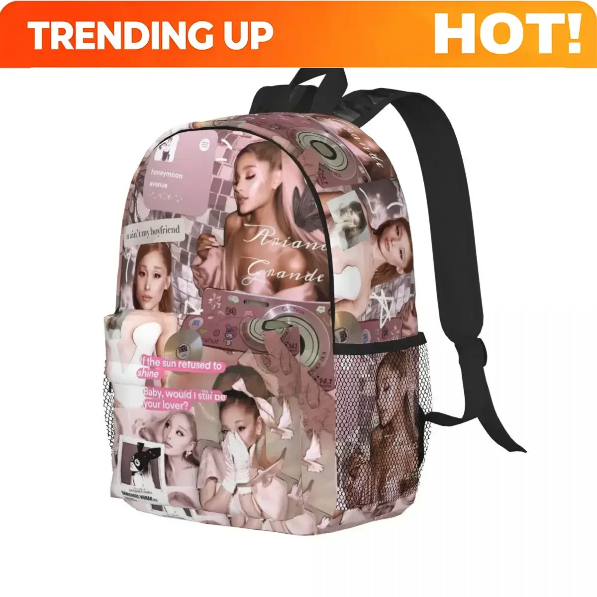 Custom Bag Ariana Grande My Everything Tour Backpack Hot Sale Daypack Boys Girls BookBag Shoulder Bags For Men Women Kids School