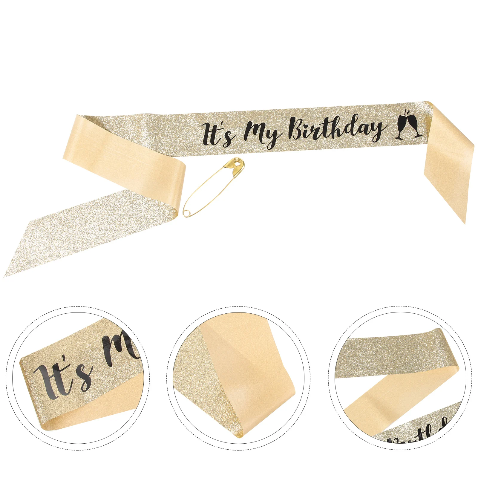 

Birthday Sash Birthday Party Sash Glitter Cloth Sash Party Favor Birthday Gift