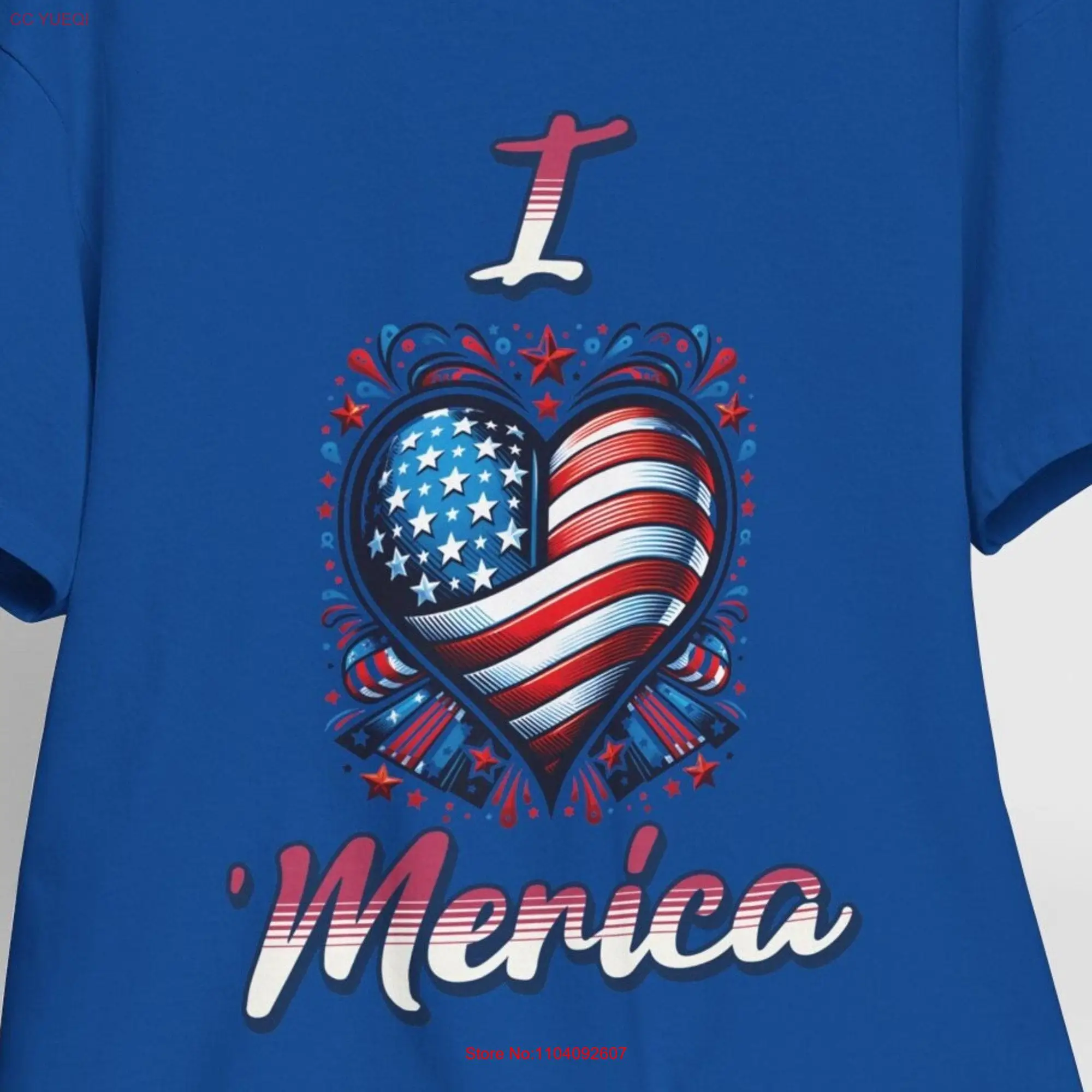 Show Your Love for 'Merica Funny Patriotic T Shirt Independence Day Design America Election Time USA Quotes Heavy Cotton