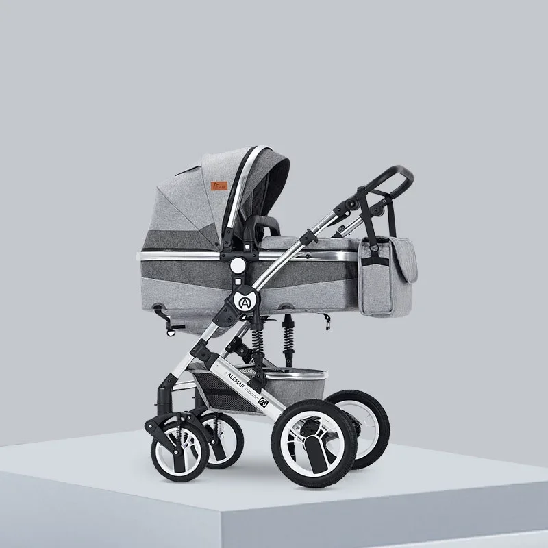 Baby Stroller High Landscape Shock Absorption Travel Stroller Newborn Baby Two-way Swivel Seat Lightweight Folding Stroller