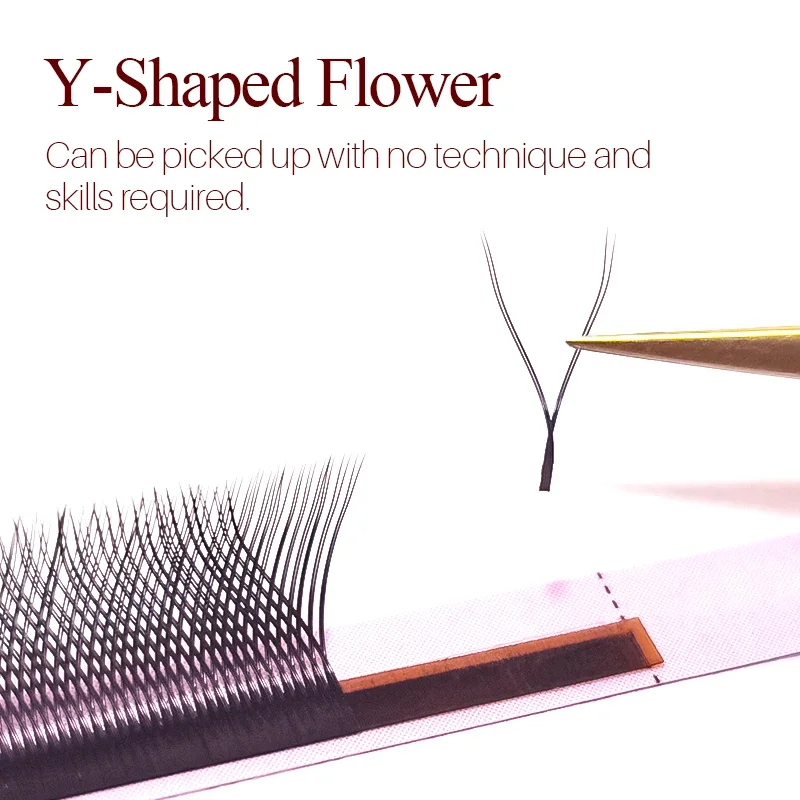 SONG LASHES YY Shape Eyelash Extensions 0.05 and 0.07 Thickness  C D DD Curl High Quality Idividual Eyelashes  Premade Fans