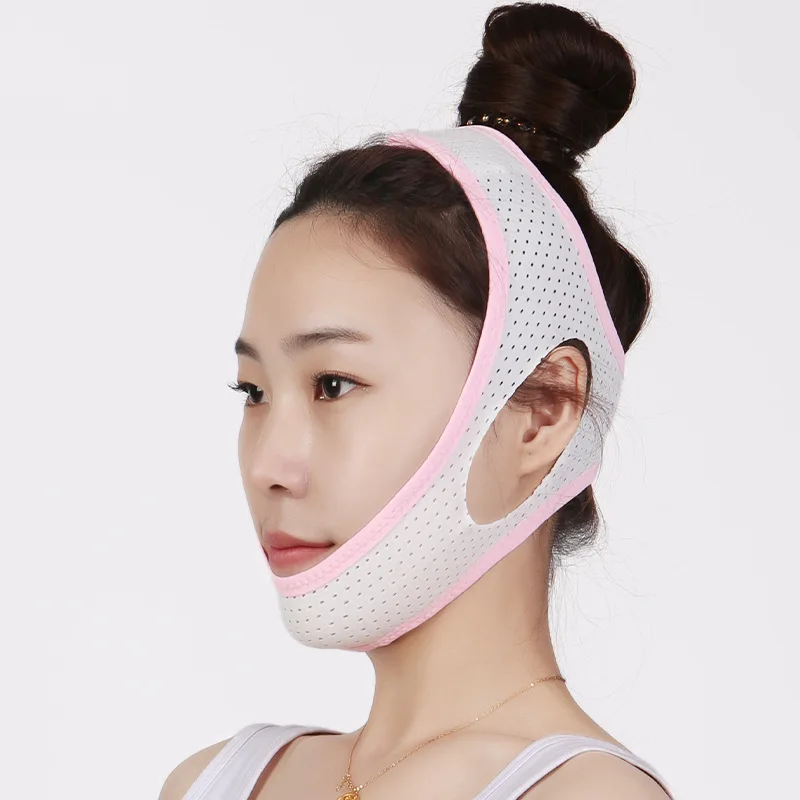 Mesh V-face with breathable sleeping mask, anti breathing and mouth opening breathing correction mask