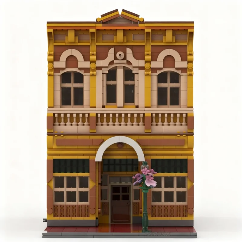 1488pcs MOC Magic Kingdom Main Street Watches Disneieny Model Building Blocks Construction Toy Christmas Gifts DIY Creative Idea
