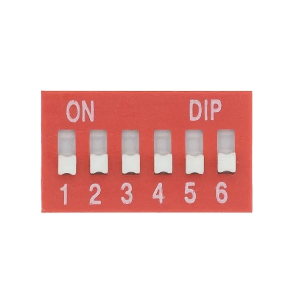2.54MM Red Toggle DIP Switch DS- 1/2/3/4/5/6/7/8/9/10/12 pos DIP