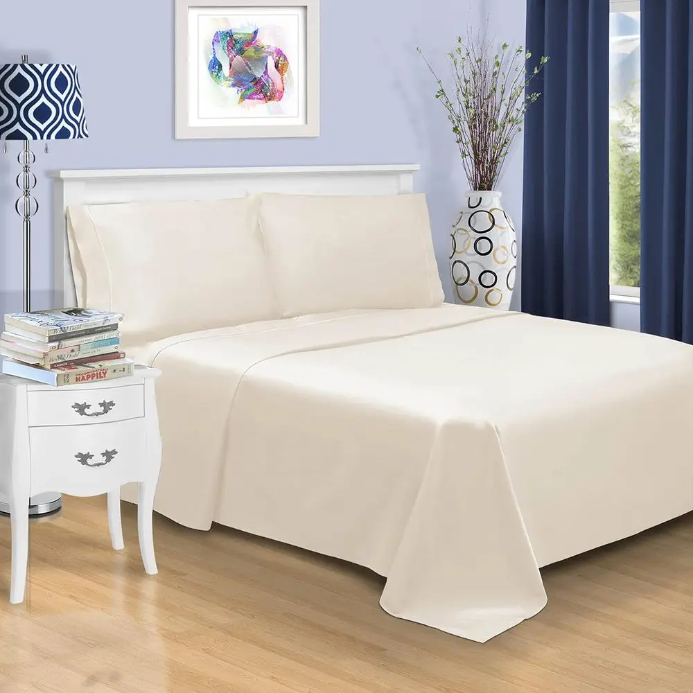 

1500 Thread Count Cotton Sheet Set, Deep Pocket Bedding, Cozy Decor, Hotel-Quality, All Sizes Available
