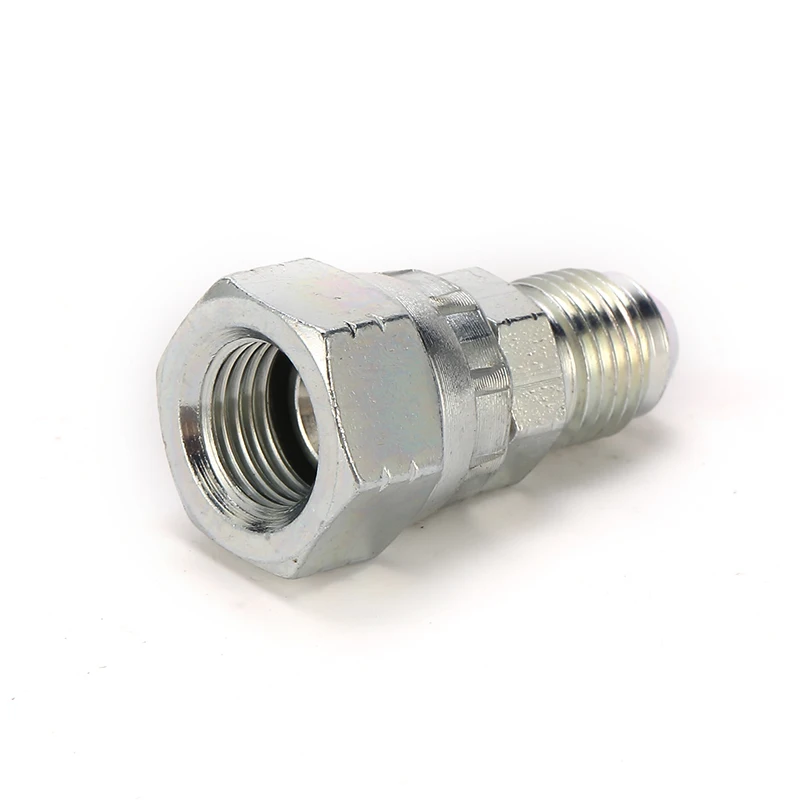 100PCS 2J-04|1/4'' JIC Male 74 Degree Cone to 1/4'' JIC Female 74 Degree Swivel Nut|JIC Adapter|Hydraulic Pipe Connector|Fitting