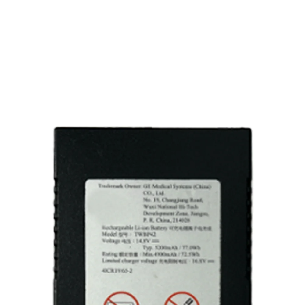 TWBP42 14,8 V 77 Wh 5200 mAh Ultraschallgerät-Akku für GE 5120410-2 5451284 LOGIQ-E LOGIQ-i Vivid-e Logiq R7 6-Pins-Anschlüsse