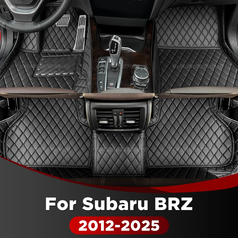 

For Subaru BRZ 2012-2025 2024 2023 2022 2020 Car Floor Mats Custom Auto Foot Pads Automobile Carpet Cover Interior Accessories
