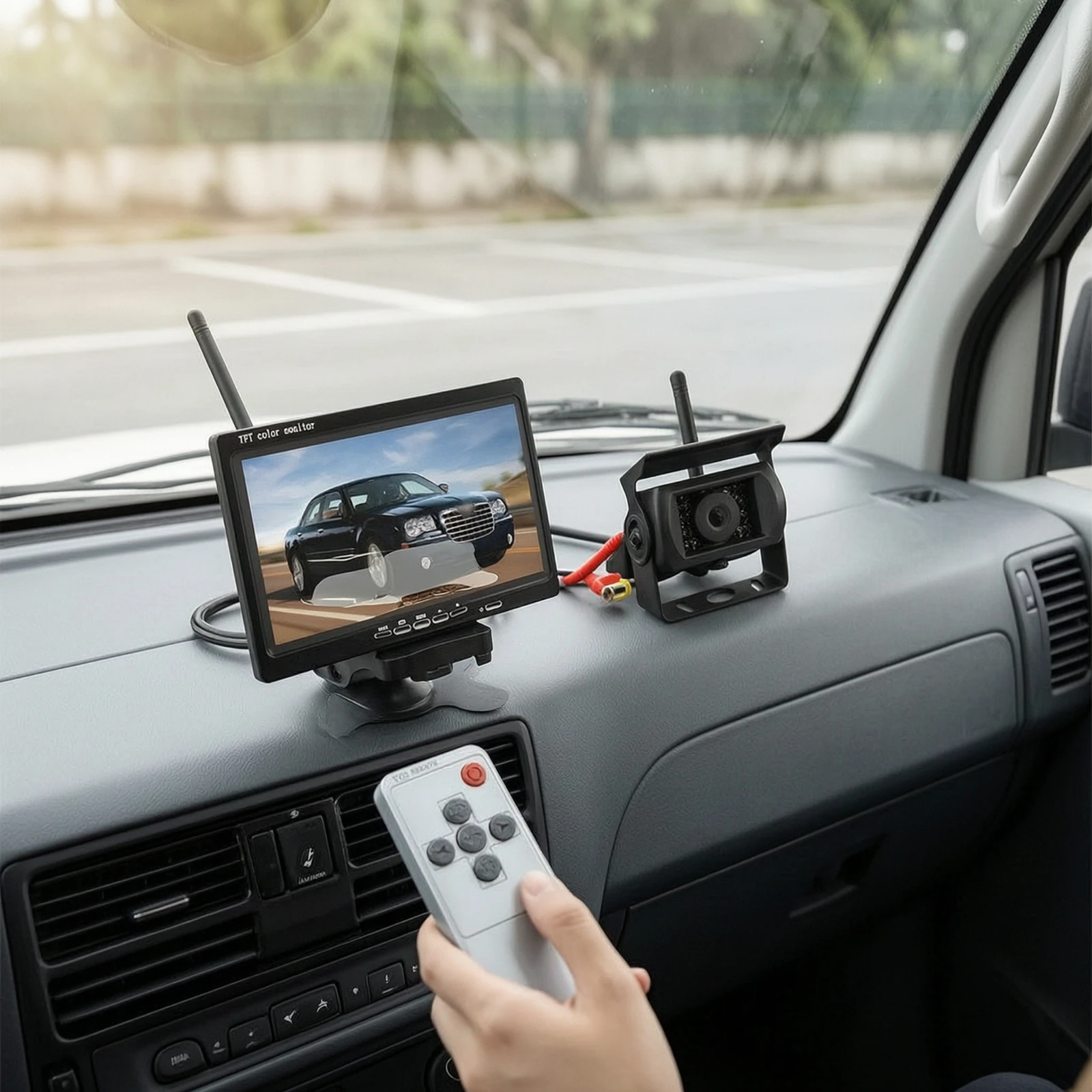 Reversing Camera System Wireless Backup Camera System Parking Lines for Truck Drivers, Trucks, RVs