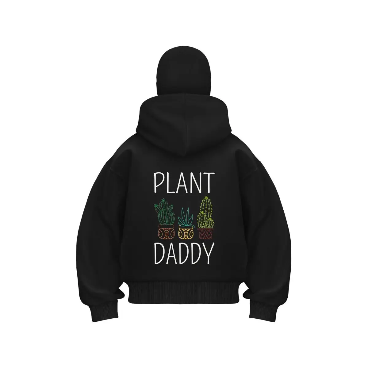 PLANT DADDY с кактусами, милая садовая теплая зимняя мужская Балаклава с капюшоном на молнии, повседневная одежда для улицы