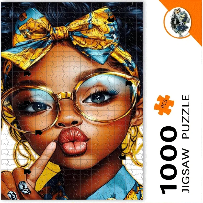 Character, Bow Tie, Glasses, Lips, Fingers, Clothing Puzzle 500pcs/1000pcs for Adults - Interactive Family Game, College Roomm