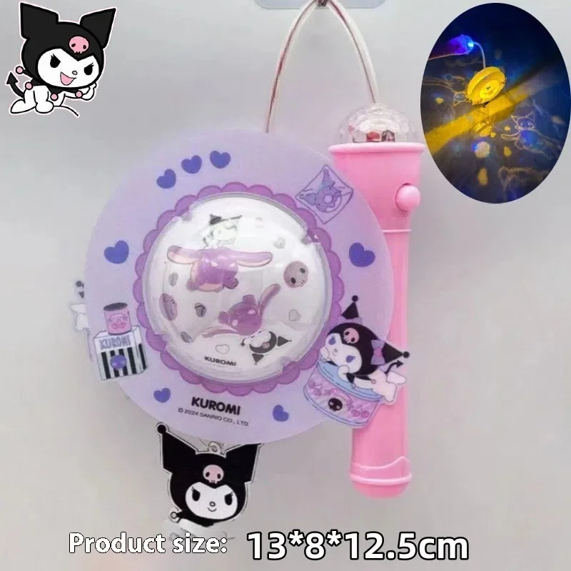 New Sanrio Glowing Portable Lantern For Children With Flash Music Kuromi Hellokitty Cat Melody Lantern Children'S Holiday Gift