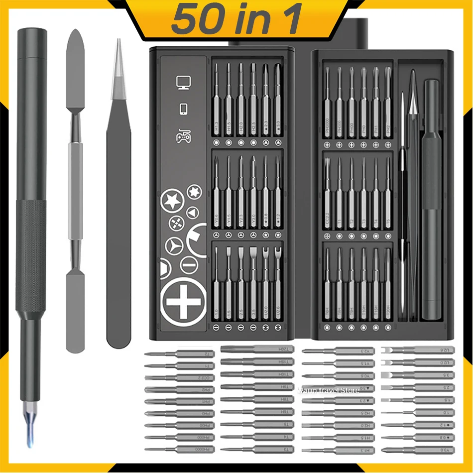 

50 in 1 Multi-function Screwdriver Set Precision Magnetic Phillips TOrx Screw Driver Bits for Mobile Phone PC Repair Tools