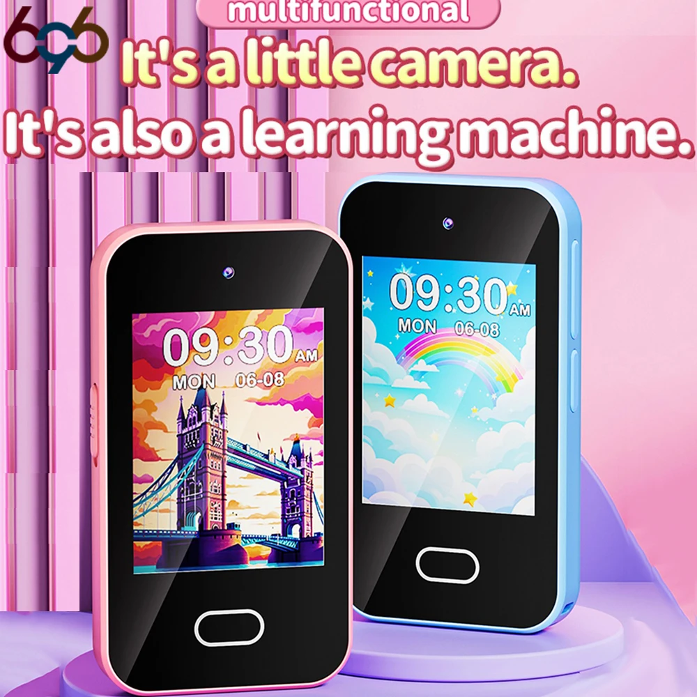 هاتف ذكي للأطفال للبنات والأولاد ومشغل موسيقى وكاميرا مزدوجة 16 لعبة آلة تعلم الأطفال الصغار هواتف صغيرة لهدايا أعياد الميلاد #1