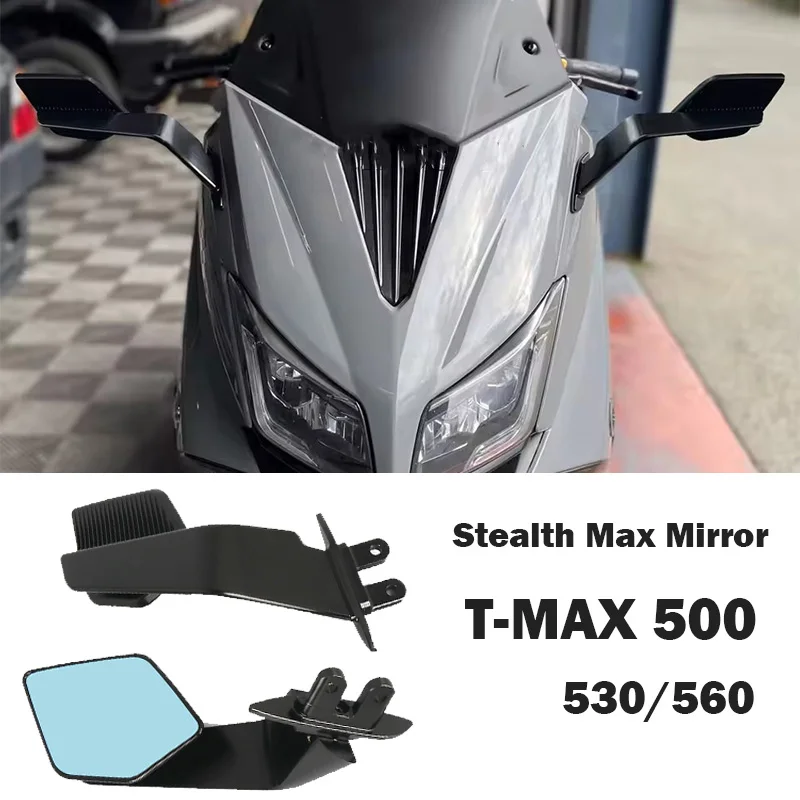 Per T-MAX 500 04-12 TMAX 530 12-19 T-MAX560 20-21 Nuovo Specchietto retrovisore moto Specchietto retrovisore invisibile Stealth Max Specchio