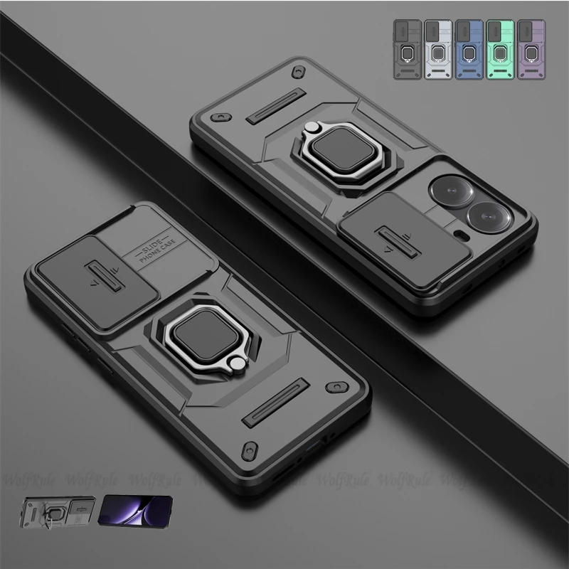 

For Poco X7 Pro Case Cover Xiaomi Poco X7 Pro Capas Stander Shockproof Colour Back Bumper Armor Ring Holder Fundas Poco X7 Pro