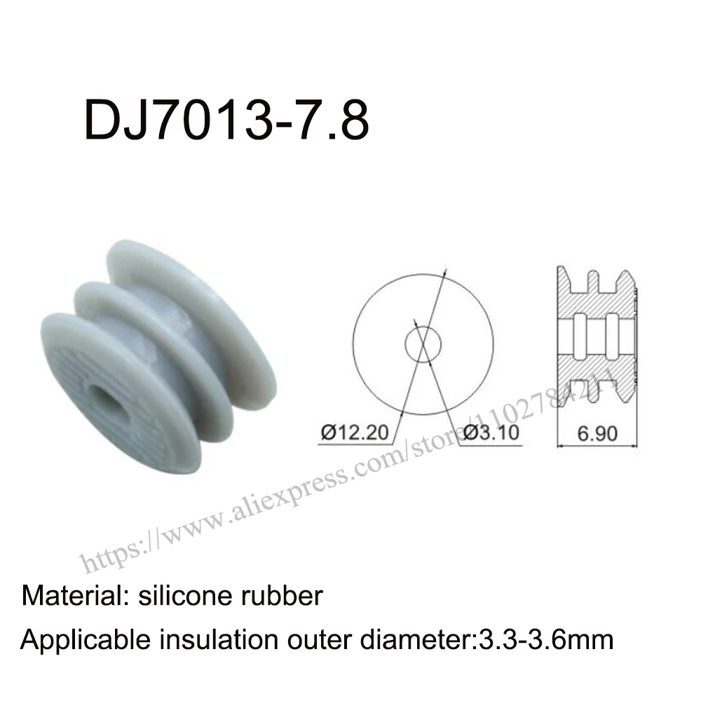 

2000PCS DJ7013-7.8-1 New energy auto seal rubber automotive Waterproof connector terminal plug pin socket