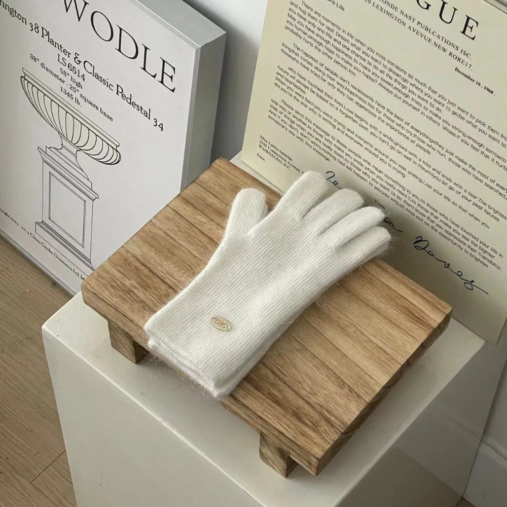 

Модные высококачественные шерстяные перчатки, ветрозащитные, сенсорные, термозащитные, для защиты от холода, двухпальцевые, зимние