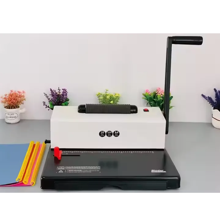Electric Insert Coil Book Binding Machine Manual Power Spiral Wire Binding Coil Wire Spiral Binding Machine