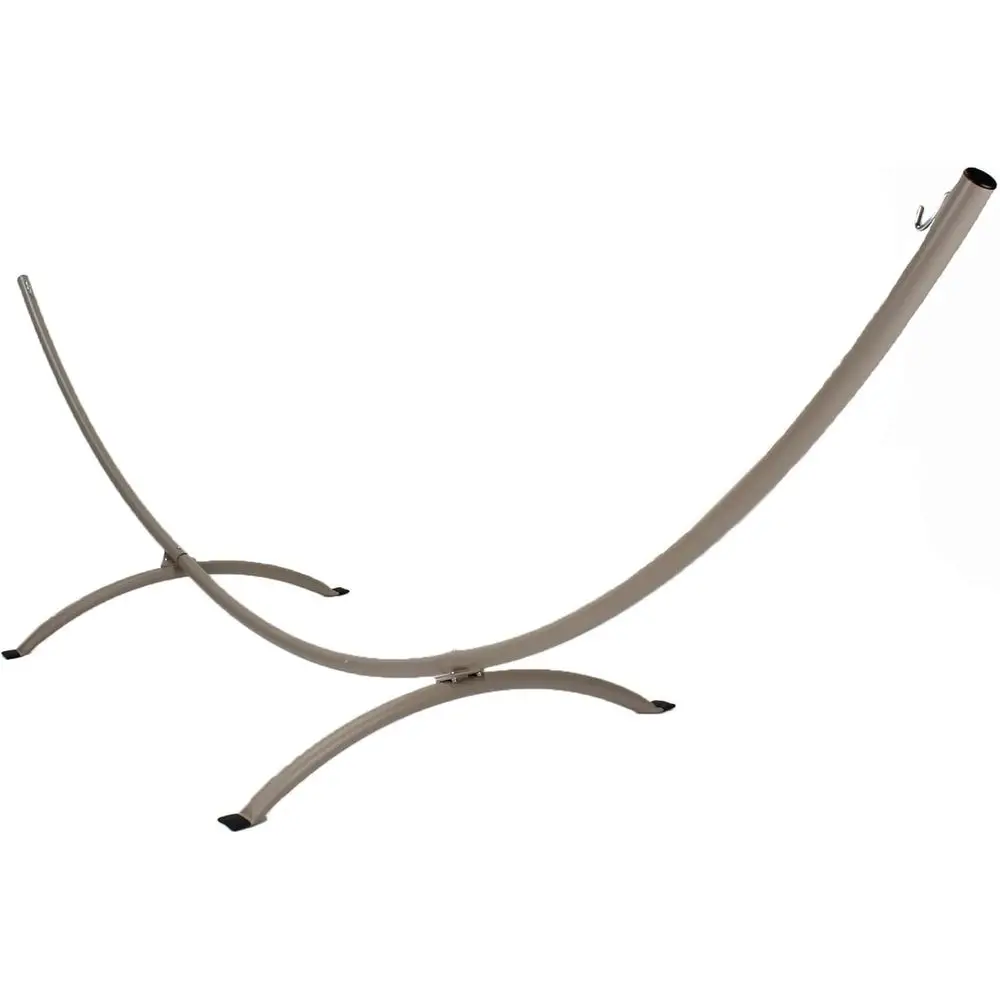 

15ft Steel Arc Hammock Stand with Taupe Powder Coated E-Shield