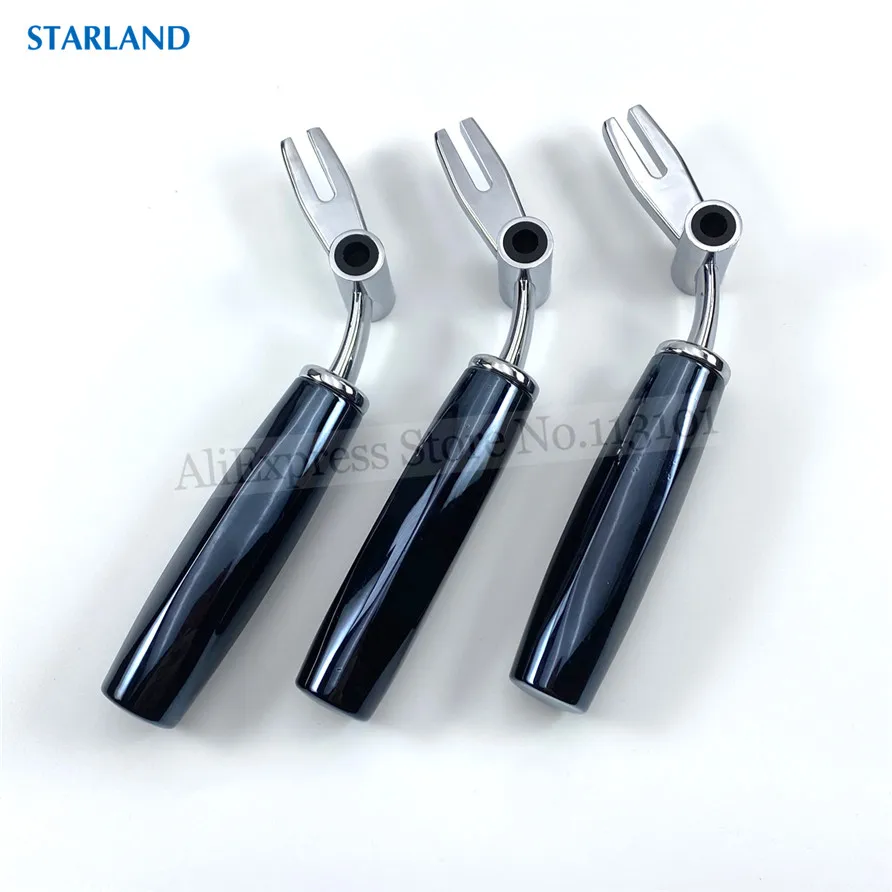 3 In 1 Set Metal Hand Levers Dark Blue Color Handles Spare Parts For MQL Soft Ice Cream Machines Width 3.3cm New Fittings