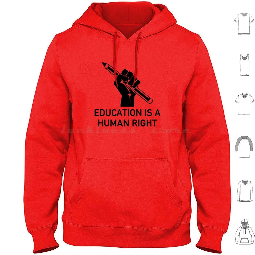 Is A Human Right-Socialist , Dsa , College For All Hoodies Long Sleeve Is A Human Right Teachers Equality College For