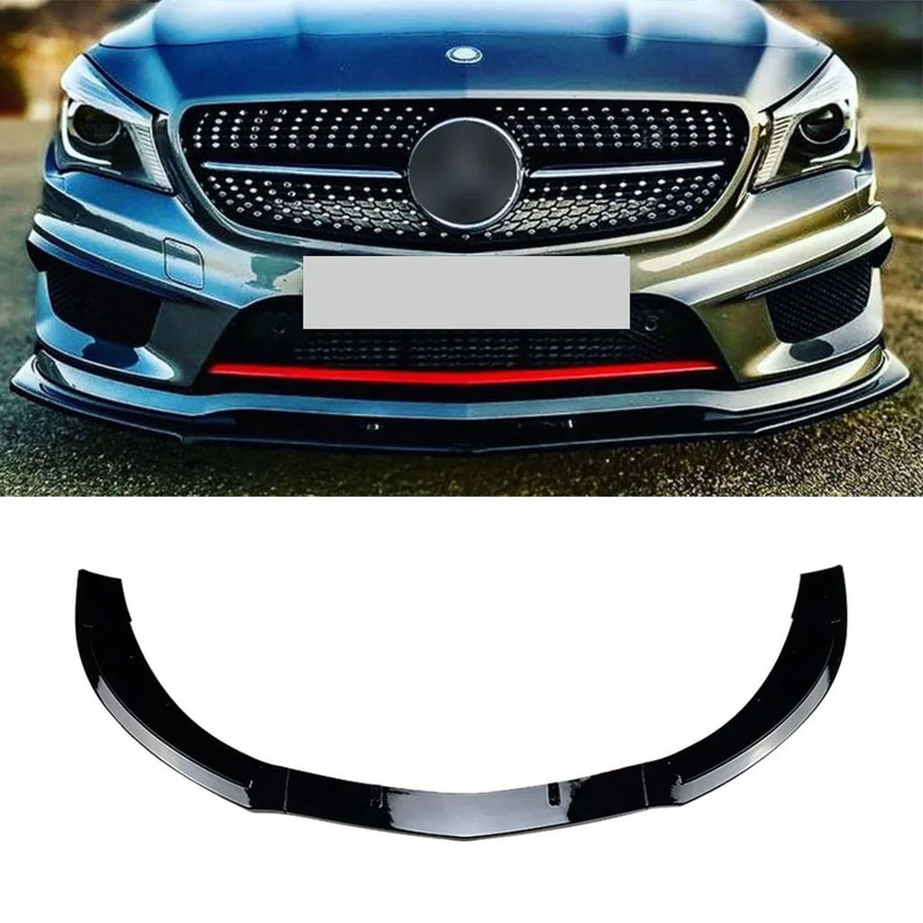 

Передний бампер, спойлер для Mercedes-Benz CLA-Class C117 CLA200 260 CLA45 AMG 2013-2015, защита Бампера, нижний сплиттер лезвия