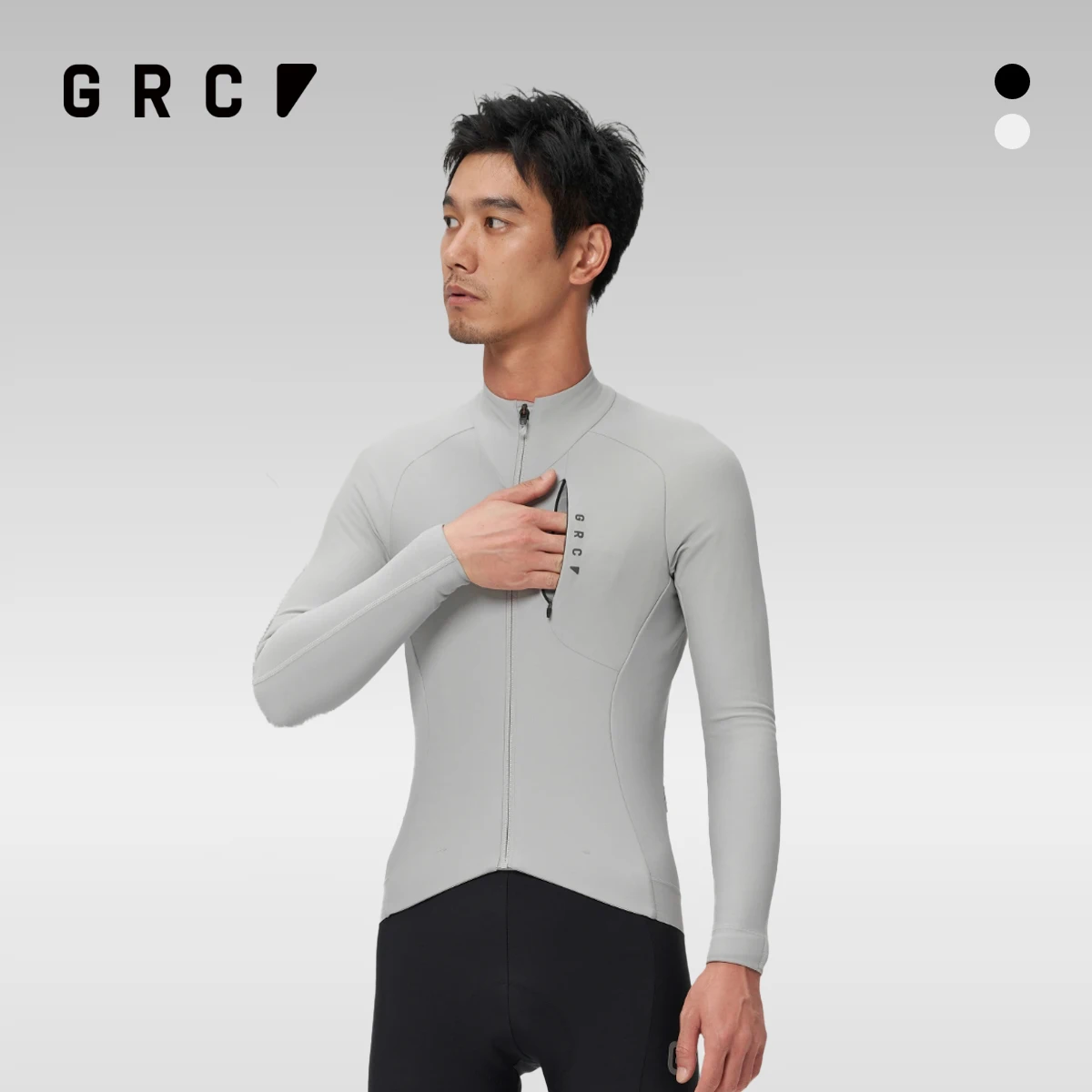 GRC Cycling Apparel Men's Black Label Fleece Jacket