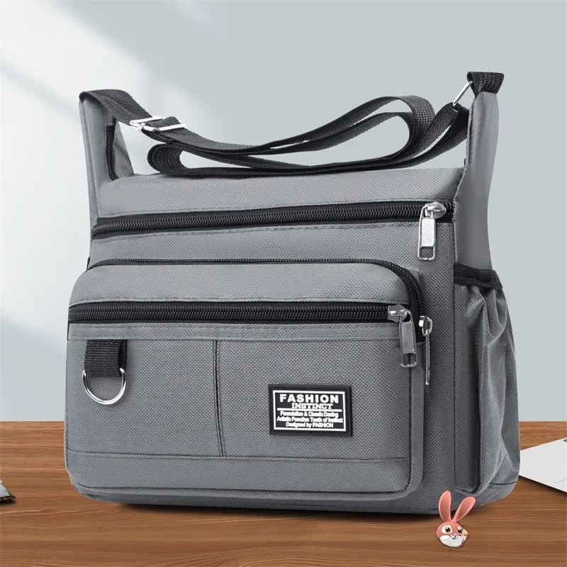 

Men's Casual Oxford Cloth Crossbody Bag for Construction Workers Mobile Phone Tool Pouch Multifunctional Korean Style Bag