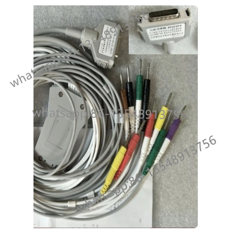 

Оригинальный провод для машины ЭКГ, конец машины 15, десять проводов, двенадцать проводов CP-204JC