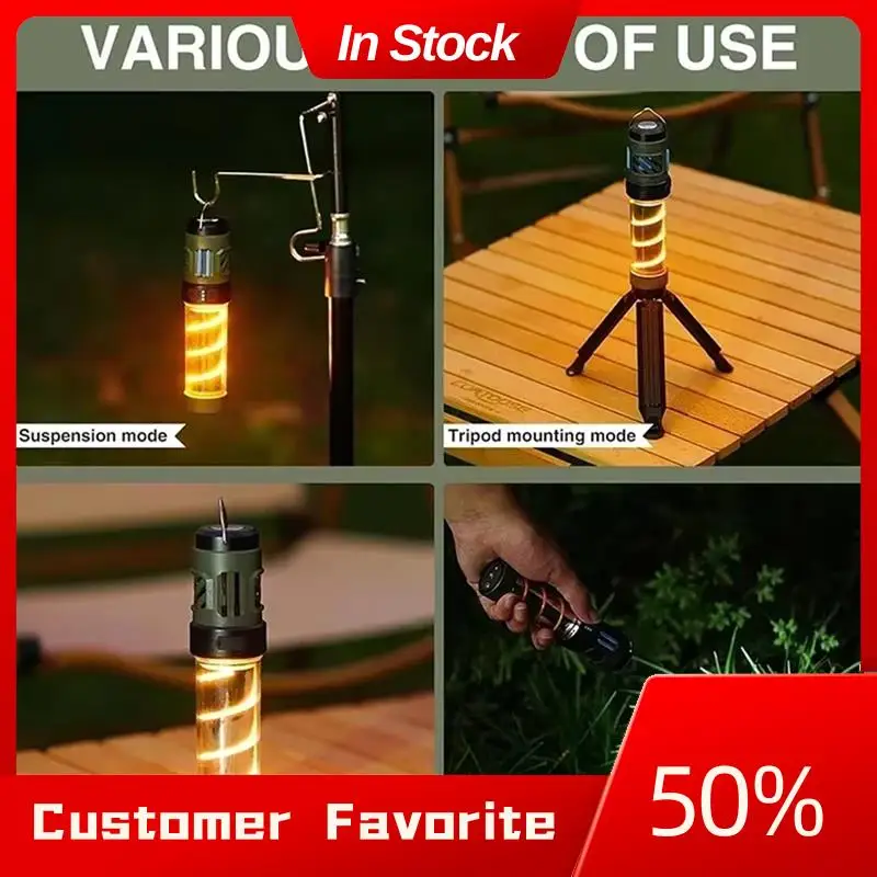 AT03 Top Waterproof Camping Lantern Light Withtriangle Bracket Fornight Fishing Camping Light