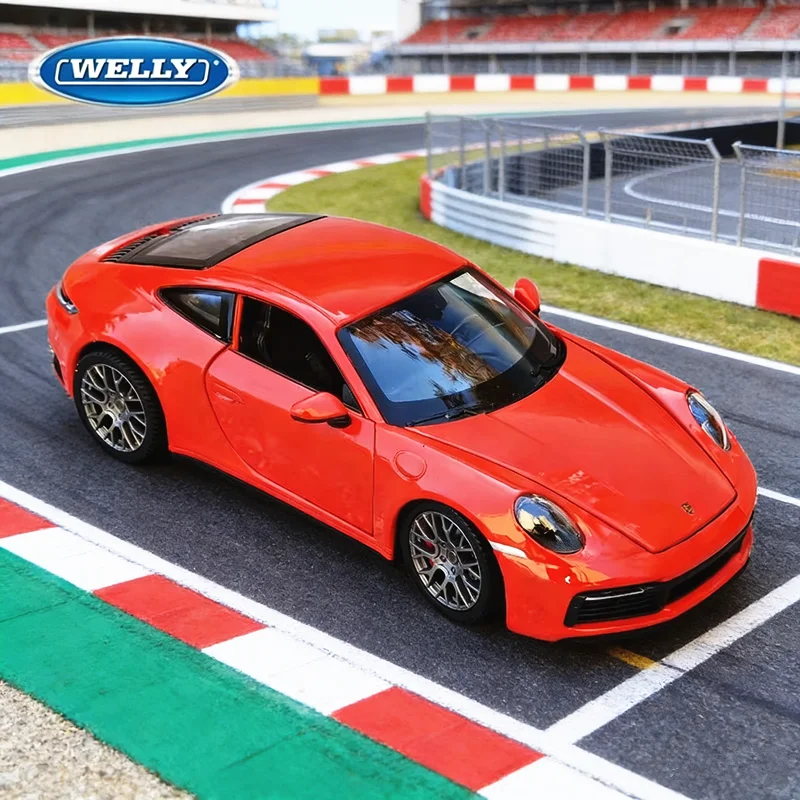 

Welly 1:24 Porsche 911 Carrera 4S Coupe Alloy Sports Car Model Diecasts Metal Toy Vehicles Car Model Simulation Childrens Gifts