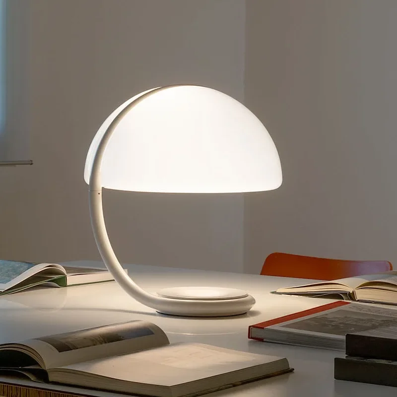 Table lamp minimalist French living room sofa mushroom adjustable decorative cream lamp