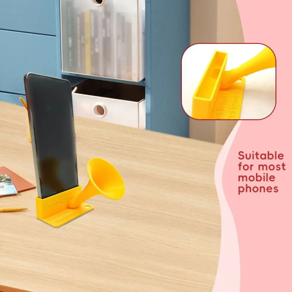 

Забавный держатель динамика для телефона, креативный пластиковый громкоговоритель для мобильного телефона, легкий вес с подставкой для телефона, усилитель звука для мобильного телефона