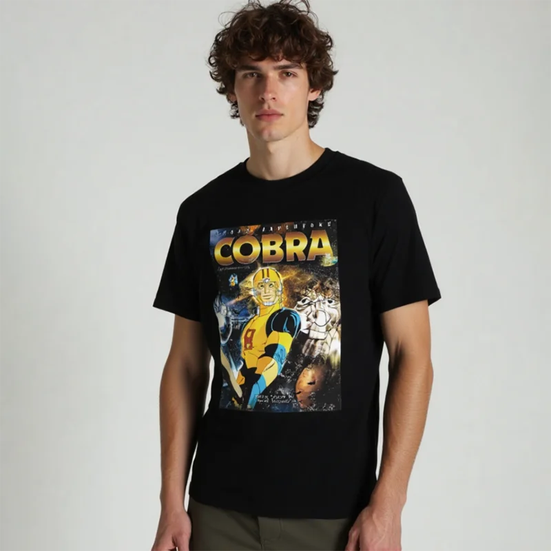 

EQUIPE Z Rugball Cobra The Space Adventure Psychogun Kobura Adventure manga 80s retro animeT Shirt for men large size tops S-6XL
