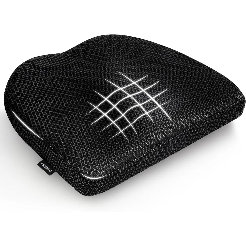 

Cushion - Breathable Pressure Relief Seat Cushion with Hours Sitting on Gaming/Car/Wheelchair, Soft Extra-Dens