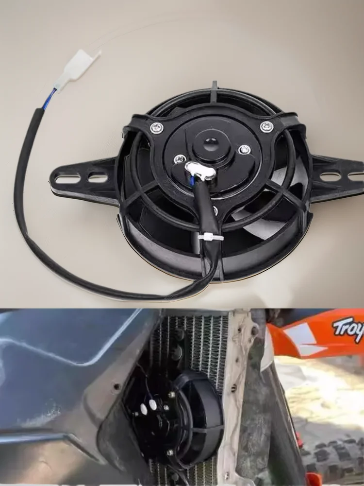 AliExpress NONE Motorcycle Dirt Bike ATV Universal Radiator Fan 12V Cooling Fan Suitable for  250 300 350 400 450 500CC ENDURO MX Motorcycles