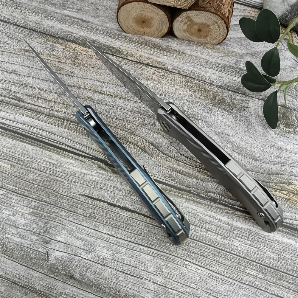 Shirogorov Star Pocket Knife High Quality Survival Hunting Folding Knife TC4 Titanium Alloy Handle Multi-purpose EDC Jackknife