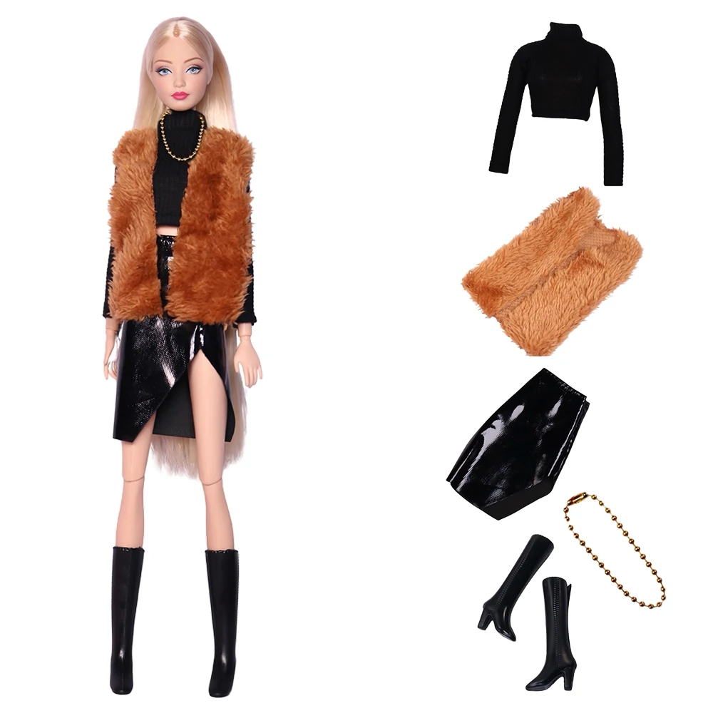 NK 1 Set 30CM Princess Noble Beautiful Party Dress Fashion Daily Clothes For 1/6 Doll Clothes Doll Accessories Gift Children Toy