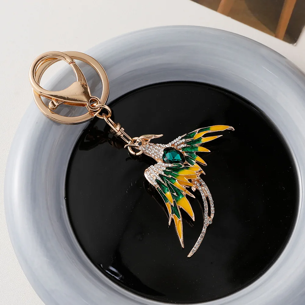 Fashion Animal Phoenix Key Chain for Women Men Phoenix bird Keychain