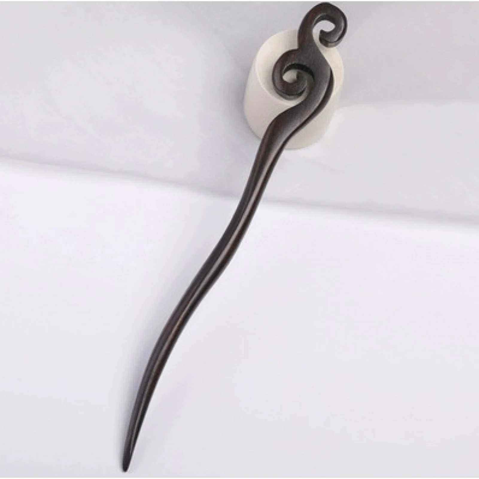 Sandalwood  Hair Sticks Vintage Hairpin For Women Natural Wooden Hair Stick Minimalist Hair Accessories For Long Hair image 5
