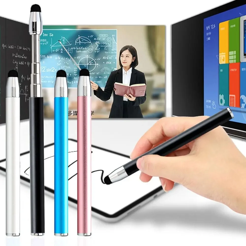 Touch Screen Stylus Pen Retractable Universal Pen For Phone Tablet Finger Reading Sticks Telescopic Rod Teaching meeting Tool