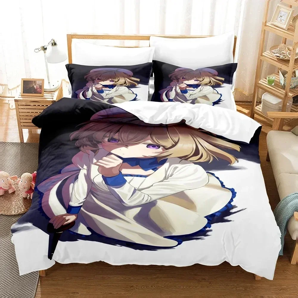 2026 3D Anime InSpectre Fictitious Reasoning Bedding Sets Duvet Cover Set With Pillowcase Twin Full Queen King Bedclothes Bed Li