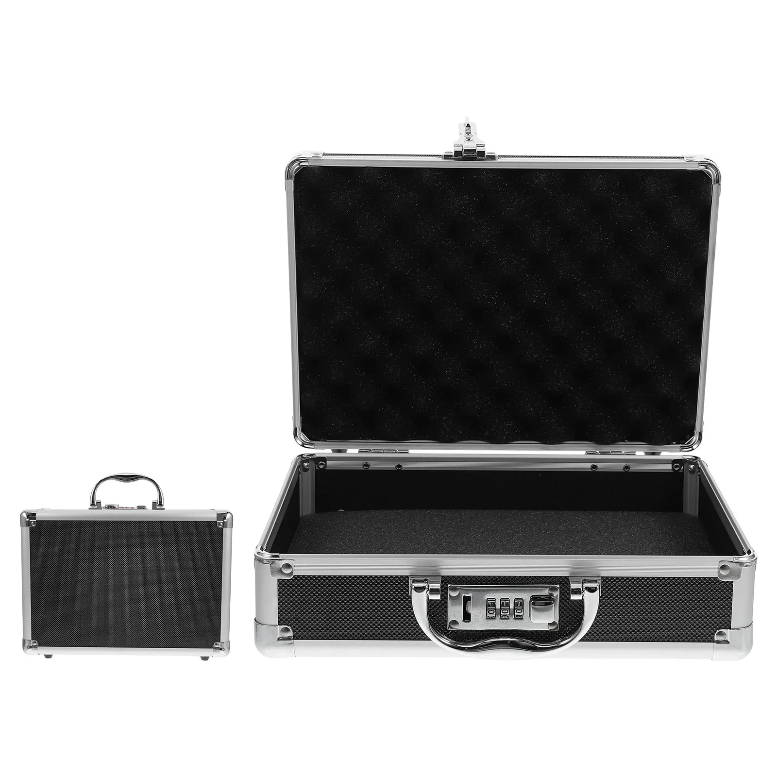 

Multifunctional Suitcase Hard Tool Case Foam Insert Equipment Tools Drill Case Trunk Toolbox Organizers Small Aluminum Alloy